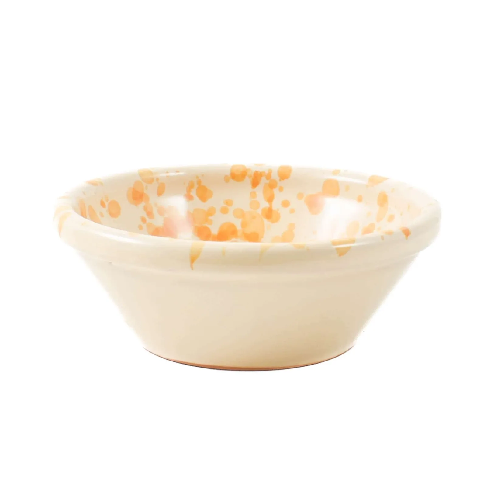 Puglia Handmade Tableware Brands|Italian Ingredients^Puglia Dark Yellow Splatter Bowl, 12cm