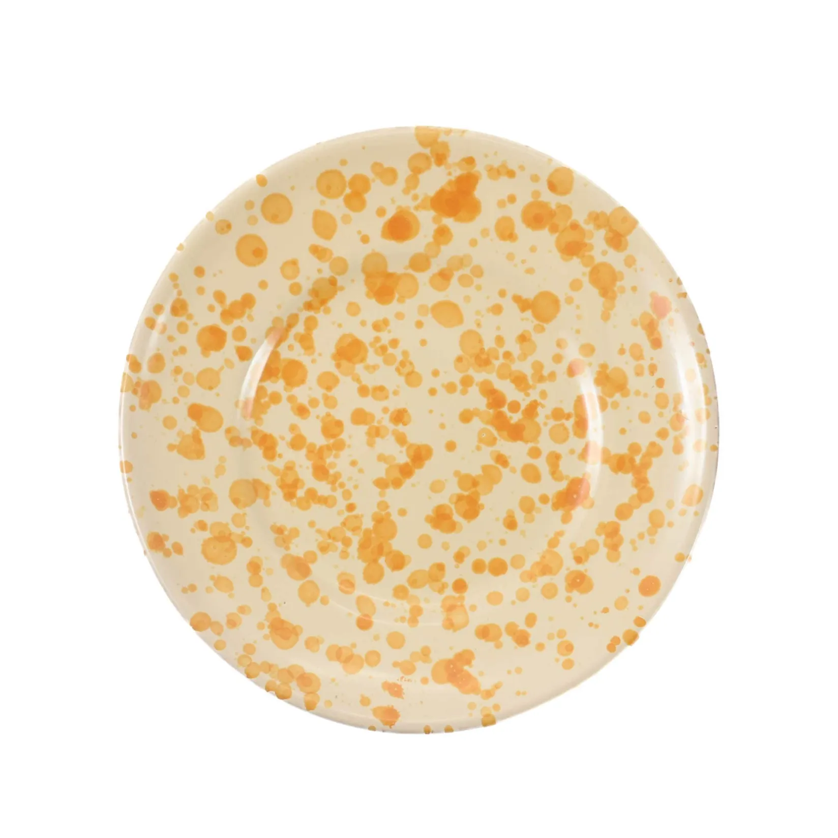 Puglia Handmade Tableware Brands|Italian Ingredients^Puglia Dark Yellow Splatter Side Plate, 19cm