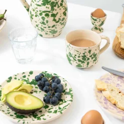 Puglia Handmade Tableware Brands^Puglia Green Splatter Egg Cup