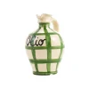 Puglia Handmade Jugs & Bottles|Tableware Brands^Puglia Green Stripe Oil Bottle, 250ml