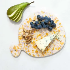 Puglia Handmade Tableware Brands|Table Setting^Puglia Lilac and Yellow Splatter Serving Board, 25cm