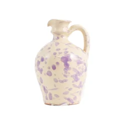 Puglia Handmade Jugs & Bottles|Tableware Brands^Puglia Lilac Splatter Oil Bottle, 250ml