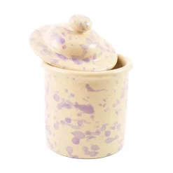 Puglia Handmade Tableware Brands^Puglia Lilac Splatter Storage Jar, 15cm