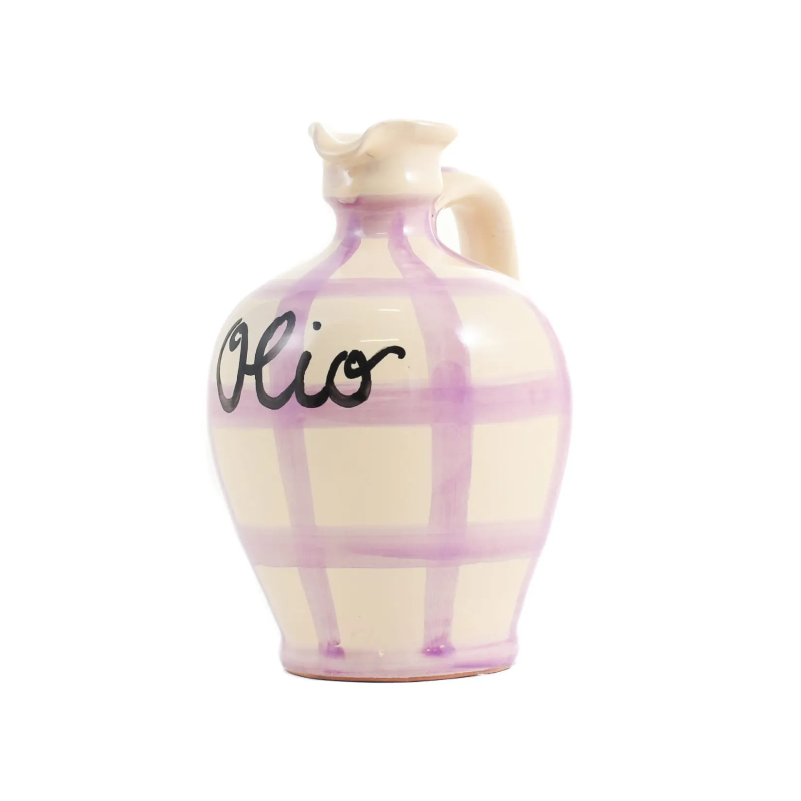 Puglia Handmade Jugs & Bottles|Tableware Brands^Puglia Lilac Stripe Oil Bottle, 250ml