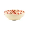 Puglia Handmade Italian Ingredients|Bowls^Puglia Red Splatter Bowl, 19cm