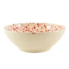 Puglia Handmade Italian Ingredients|Crockery & Dinnerware^Puglia Red Splatter Large Salad Bowl, 28cm