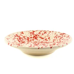 Puglia Handmade Italian Ingredients|Crockery & Dinnerware^Puglia Red Splatter Pasta Bowl, 29cm
