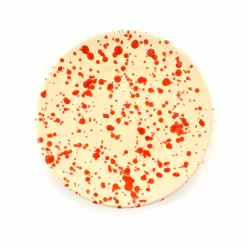 Puglia Handmade Italian Ingredients|Plates^Puglia Red Splatter Side Plate, 19cm