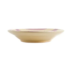 Puglia Handmade Tableware Brands^Puglia "Spaghetti Alle Vongole" Lilac Stripe Pasta Bowl, 29cm