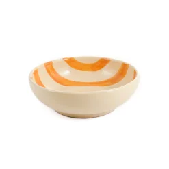 Puglia Handmade Crockery & Dinnerware|Bowls^Puglia Yellow Stripe Bowl, 19cm