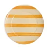 Puglia Handmade Plates|Crockery & Dinnerware^Puglia Yellow Stripe Dinner Plate, 27cm