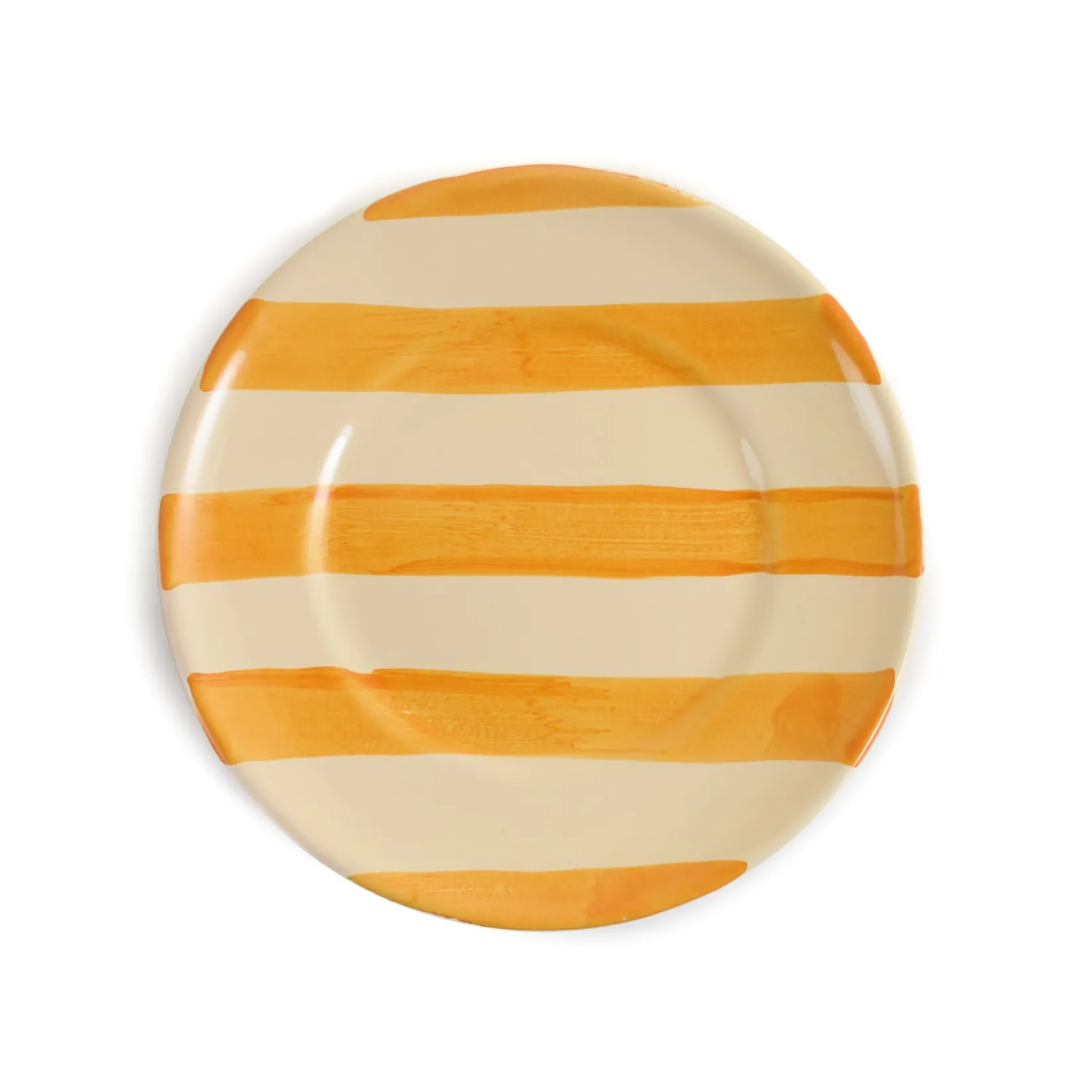 Puglia Handmade Plates|Crockery & Dinnerware^Puglia Yellow Stripe Side Plate, 19cm