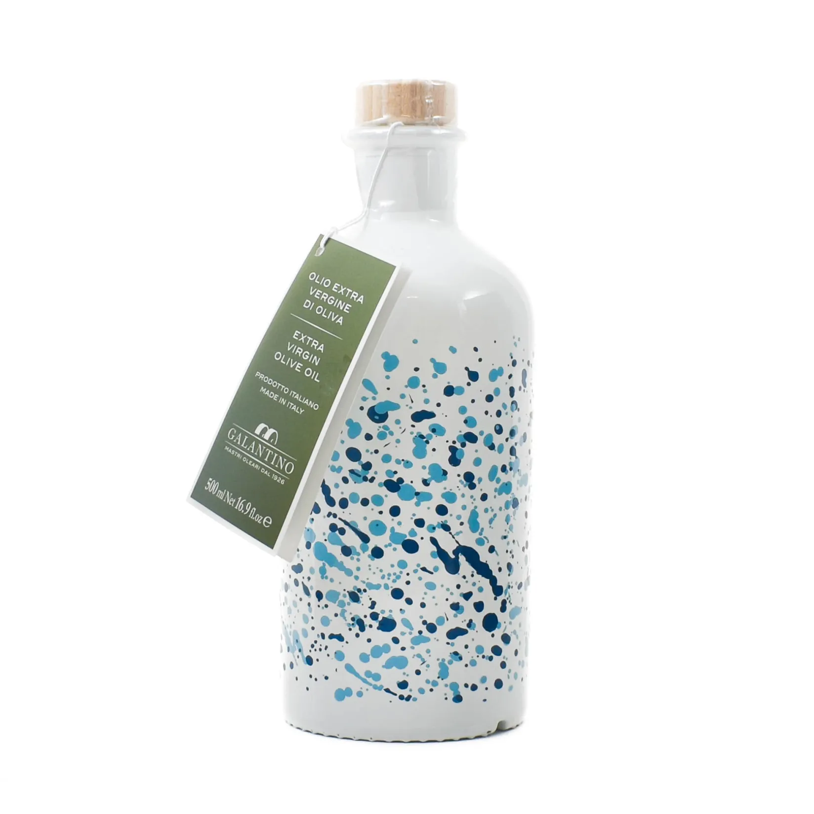 Galantino Ingredients Brands|Oil, Vinegar & Dressings^Puglian Extra Virgin Olive Oil in Arte Blue Glass Bottle, 500ml