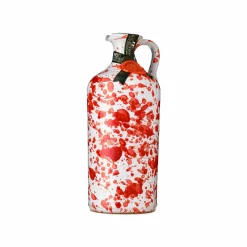 Galantino Ingredients Brands|Italian Ingredients^Puglian Extra Virgin Olive Oil in Red Splatter Ceramic Bottle, 500ml