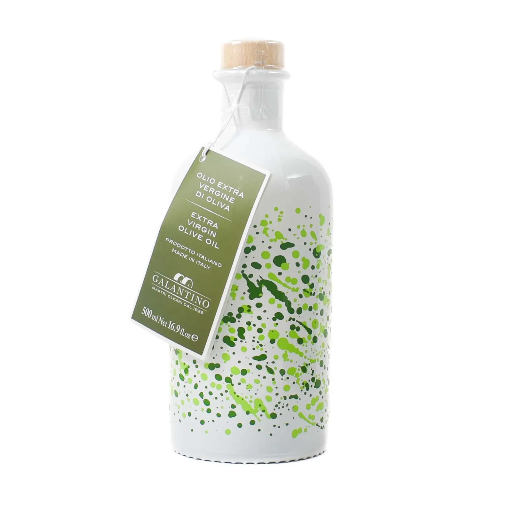 Galantino Ingredients Brands|Oil, Vinegar & Dressings^Puglian Extra Virgin Olive Oil in Arte Green Glass Bottle, 500ml