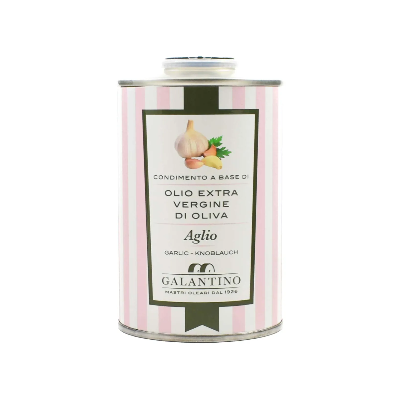 Galantino Ingredients Brands|Italian Ingredients^Puglian Garlic Extra Virgin Olive Oil In Tin, 250ml