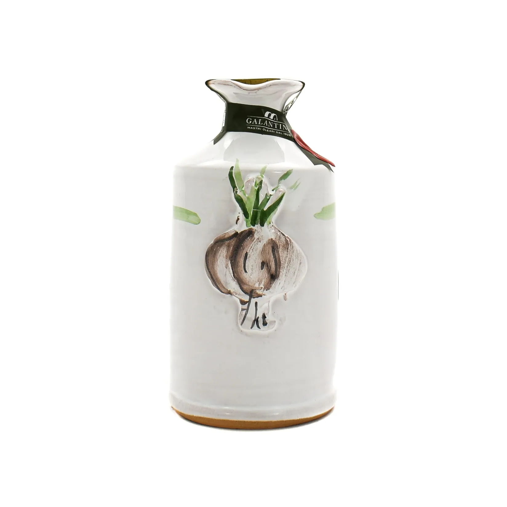Galantino Ingredients Brands|Italian Ingredients^Puglian Olive Oil with Garlic in Terracotta Bottle, 250ml