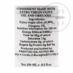 Galantino Ingredients Brands|Italian Ingredients^Puglian Olive Oil with Oregano in Terracotta Bottle, 250ml