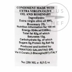 Galantino Ingredients Brands|Italian Ingredients^Puglian Olive Oil with Rosemary in Terracotta Bottle, 250ml