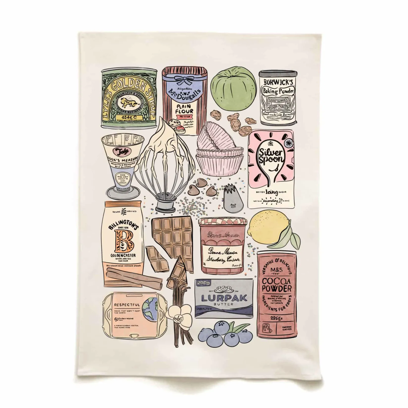 Quite Nice Clothing Kitchen Textiles & Clothing^Baking Essentials Organic Cotton Tea Towel