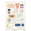 Quite Nice Clothing Kitchen Textiles & Clothing^Cheese and Crackers Organic Cotton Tea Towel