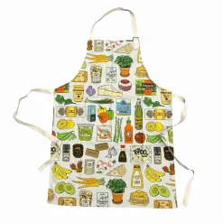Quite Nice Clothing Kitchen Textiles & Clothing^Colourful Foodie Cotton Apron