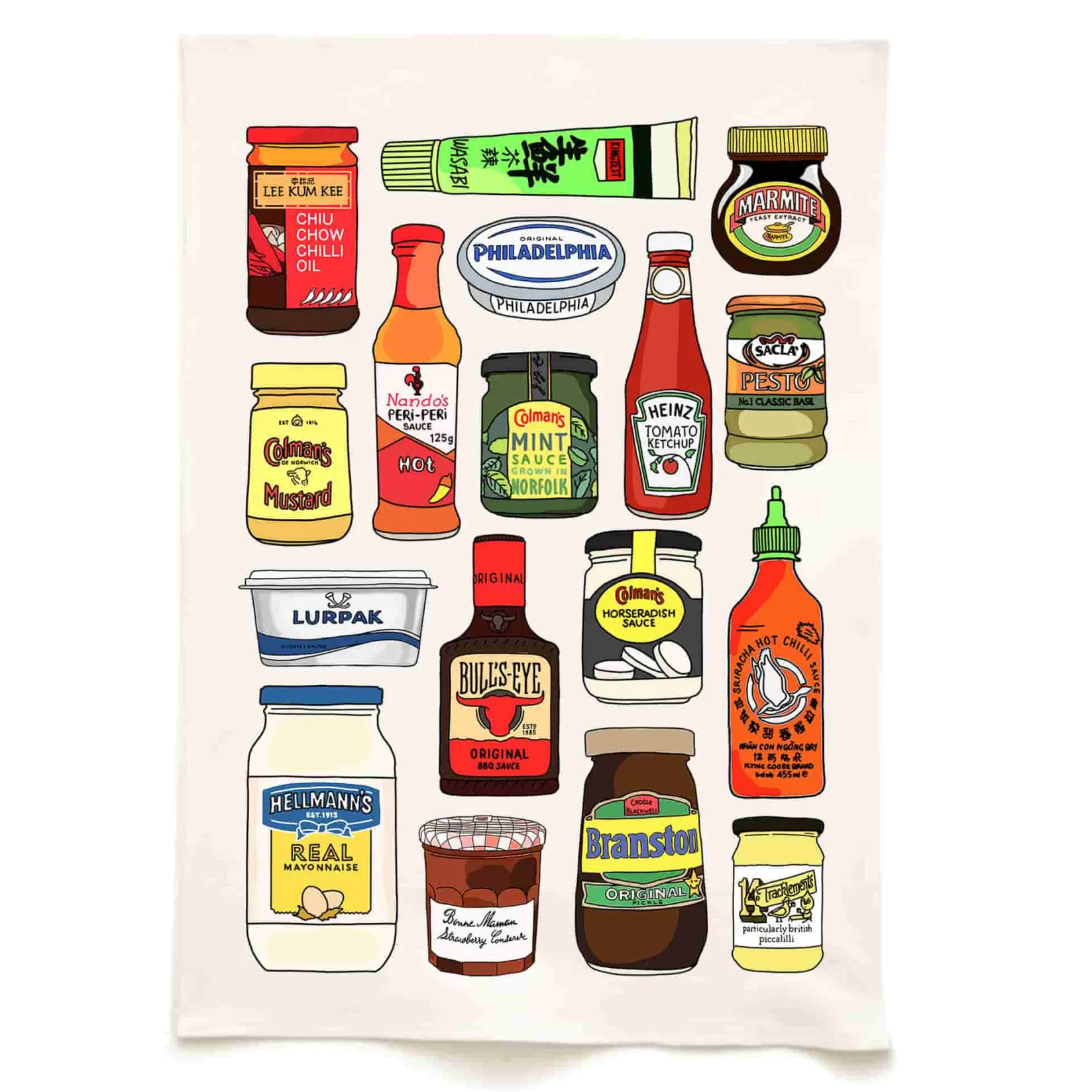 Quite Nice Clothing Kitchen Textiles & Clothing^Condiments Organic Cotton Tea Towel