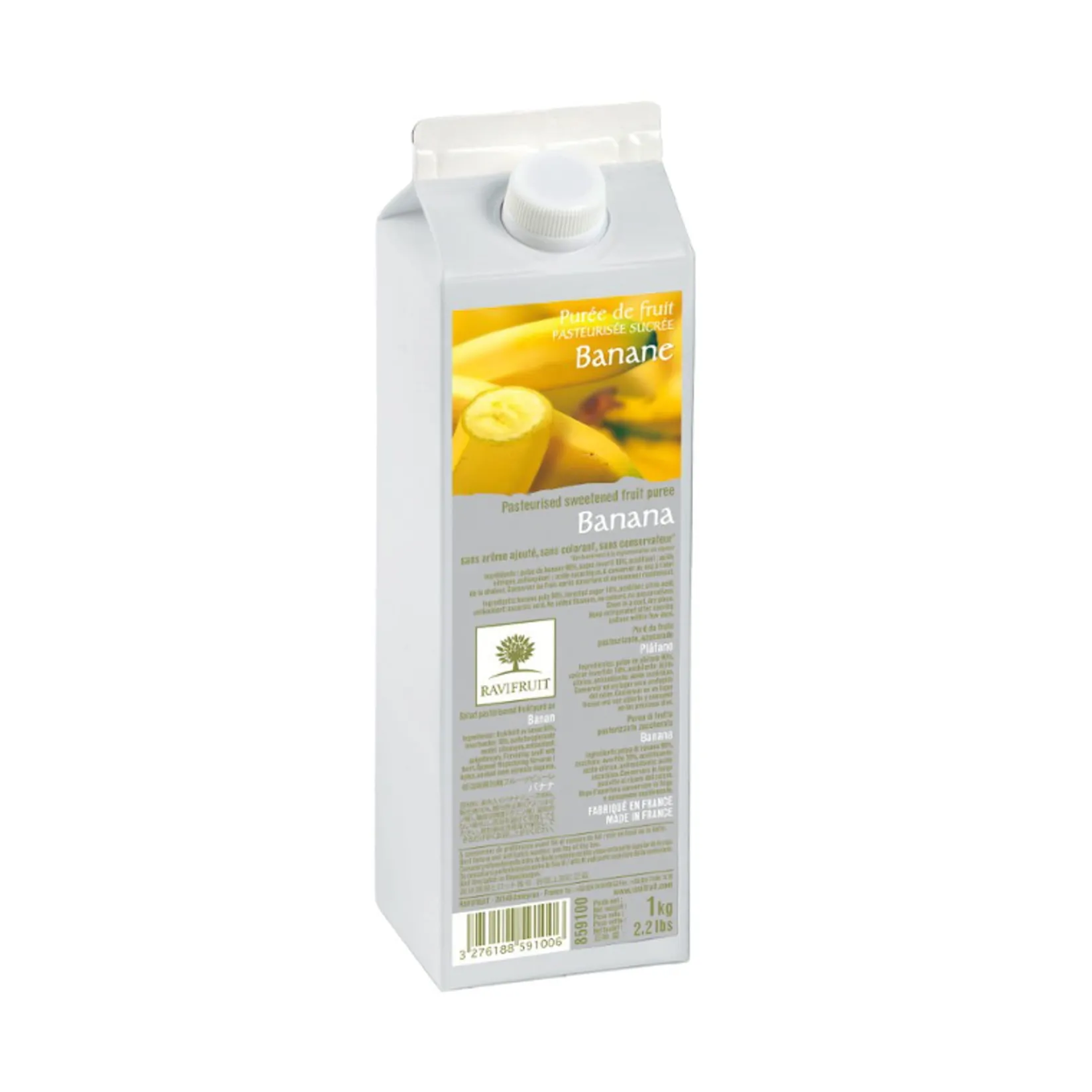 Ravifruit Ingredients Brands|Drinks^Banana Puree, 1 Litre