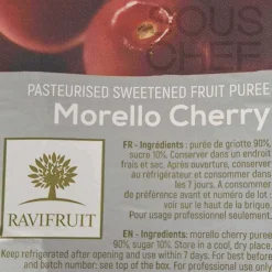 Ravifruit Ingredients Brands|Drinks^Morello Cherry Puree, 1 Litre