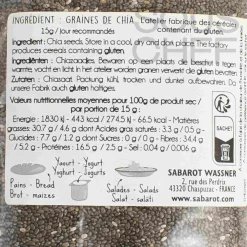 Sabarot Ingredients Brands|Baking Ingredients^Chia Seeds, 400g