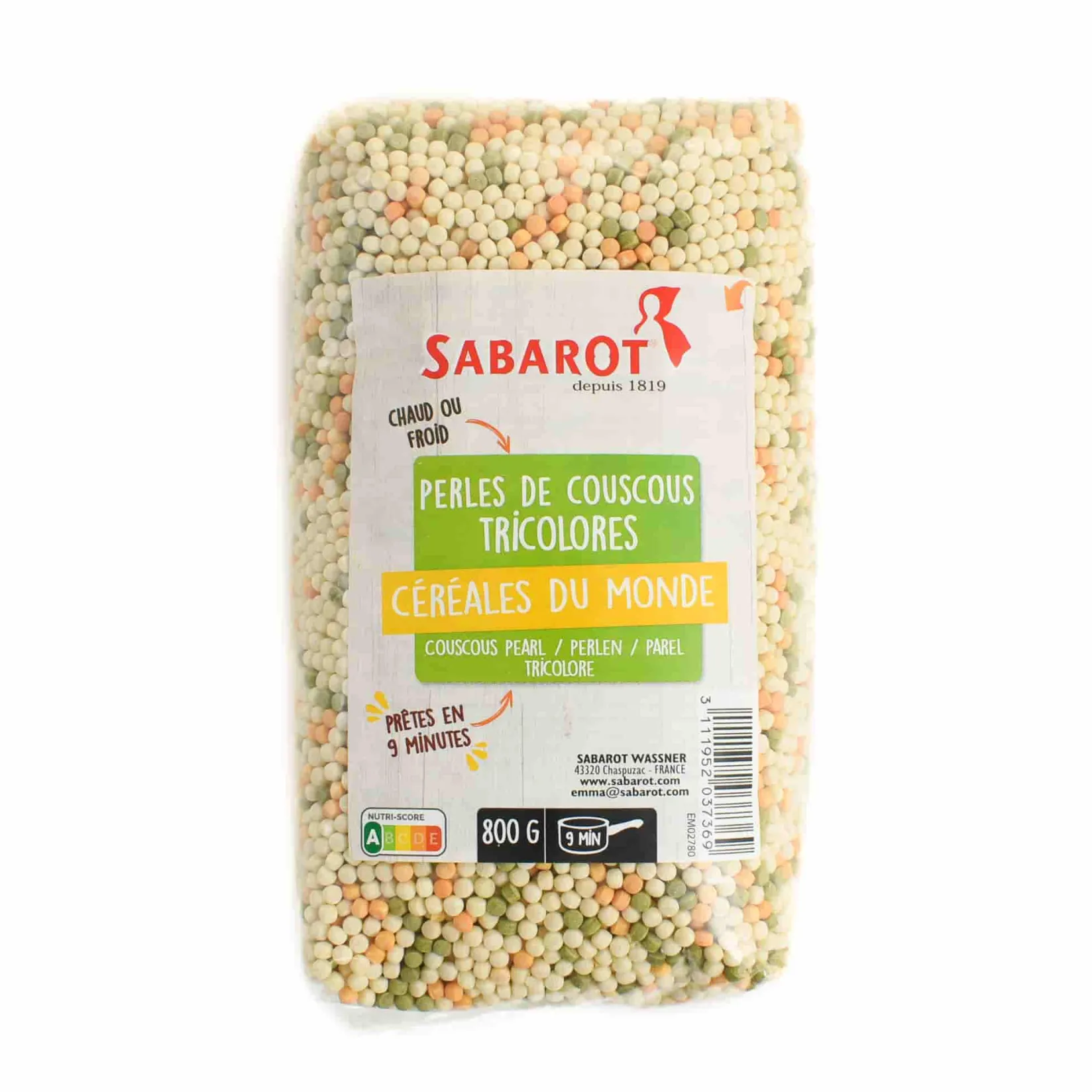 Sabarot Ingredients Brands|Pasta, Rice & Beans^Tricolor Couscous Pearls, 800g