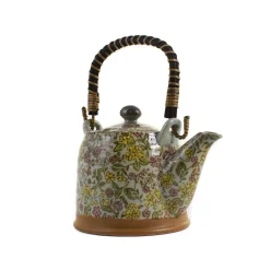 Kiji Stoneware & Ceramics Japanese Ingredients|Japanese Tableware^Saku Floral Japanese Teapot