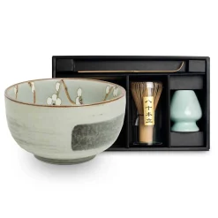 Kiji Stoneware & Ceramics Japanese Ingredients|Japanese Tableware^Sakura Blossom Matcha Gift Set