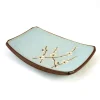 Kiji Stoneware & Ceramics Tableware Brands|Japanese Ingredients^Sakura Blossom Side Plate, 19cm x 13cm
