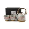Kiji Stoneware & Ceramics Tableware Brands|Japanese Ingredients^Sakura Blossom Tea Set For Two