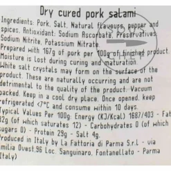 La Fattoria Di Parma Ingredients Brands|Italian Ingredients^Salami Felino IGP Riserva, 290g