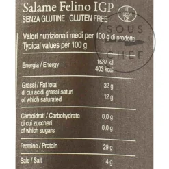 La Fattoria Di Parma Ingredients Brands|Italian Ingredients^Salami Felino IGP Riserva, 290g