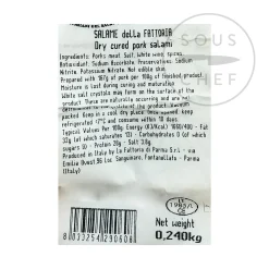 La Fattoria Di Parma Ingredients Brands|Italian Ingredients^Salami , 240g