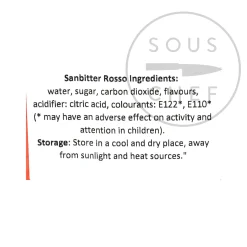 Sanbitter Italian Ingredients|Drinks^Rosso - 10 Bottles