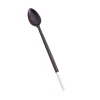 Sarah Petherick Cutlery|Tableware Brands^Black & White Horn Kitami Long Dessert Spoon, 20cm