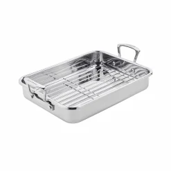 Scanpan Baking Supplies & Equipment^Impact Stainless Steel Roasting Pan with Rack, 43x28cm