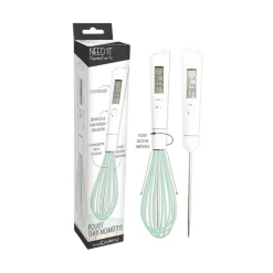 Carambelle Baking Supplies & Equipment^Scrap Cooking Handheld Whisk with Built in Thermometer