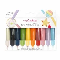 Carambelle Ingredients Brands|Baking Ingredients^Scrap Cooking Set of 10 Coloured Chocolate Pens