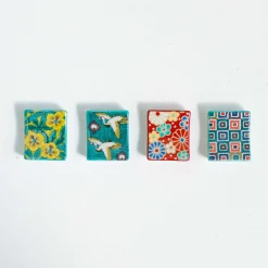 Seikou Japanese Ingredients|Tableware Brands^Porcelain Aoi Floral Chopsticks Rest