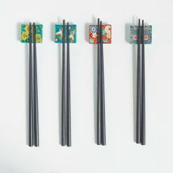 Seikou Japanese Ingredients|Tableware Brands^Porcelain Aoi Floral Chopsticks Rest