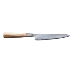 Suncraft Japanese Ingredients|Kitchen Knives^Senzo Twist Damascus Steel VG10 Core Utility Knife, 15cm