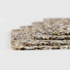 Liga Tableware Brands^Set of 4 Beach Clean Recycled Cork Square Coasters, 10cm