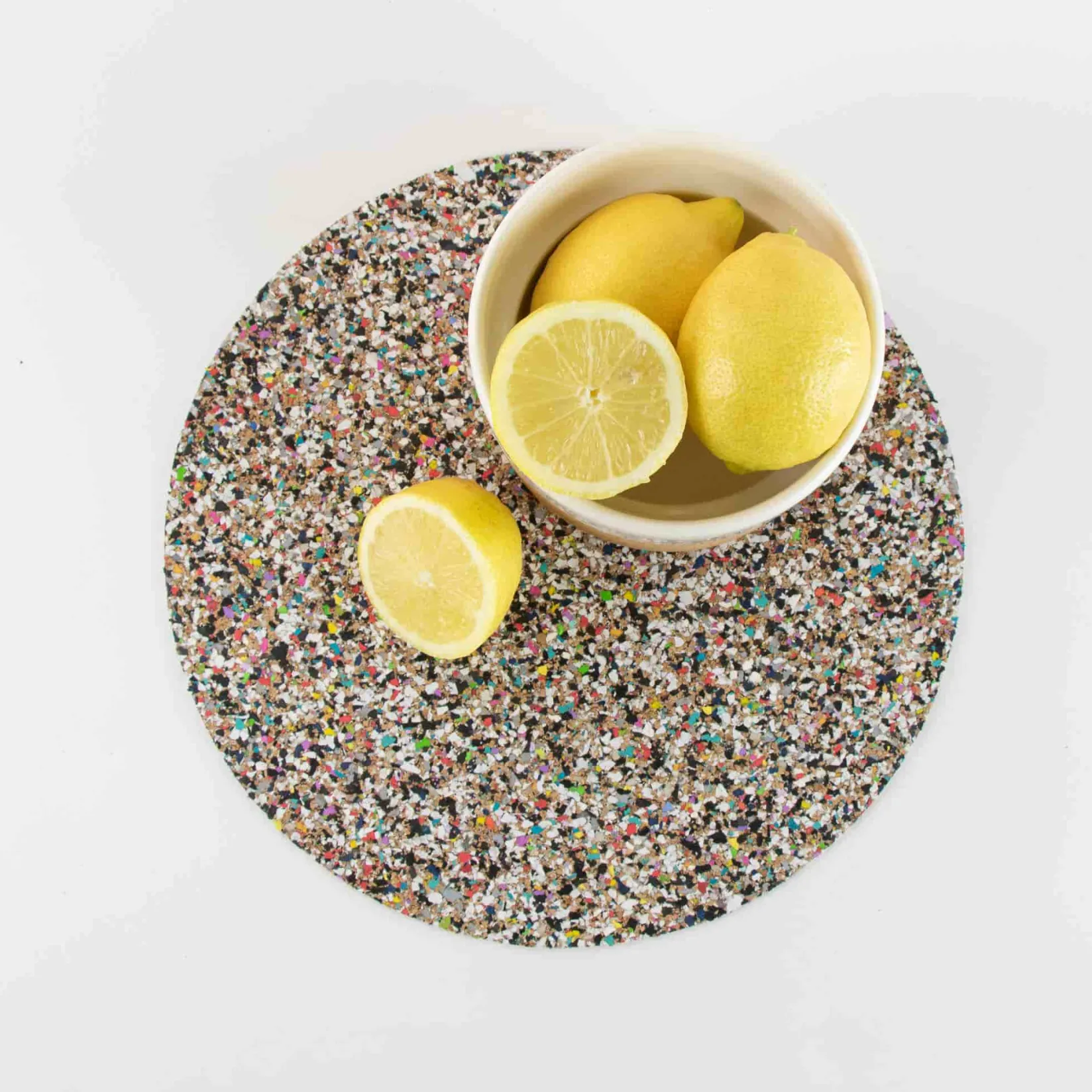 Liga Tableware Brands^Set of 4 Beach Clean Recycled Cork Round Placemats, 30cm