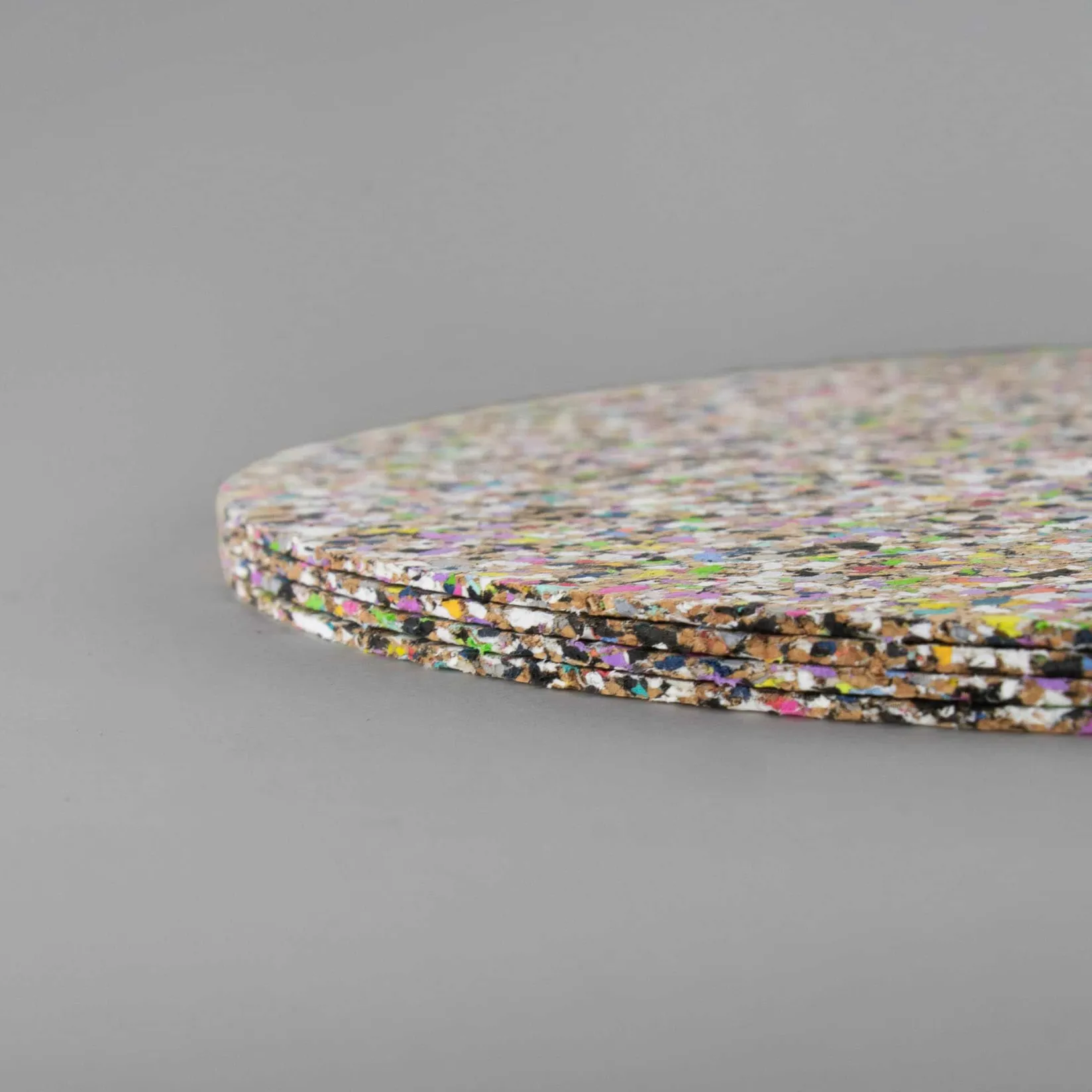 Liga Tableware Brands^Set of 4 Beach Clean Recycled Cork Round Placemats, 30cm