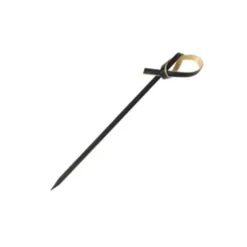 Eco Skewers Canape Supplies|Tableware Brands^Set of 100 Black Looped Bamboo Skewers